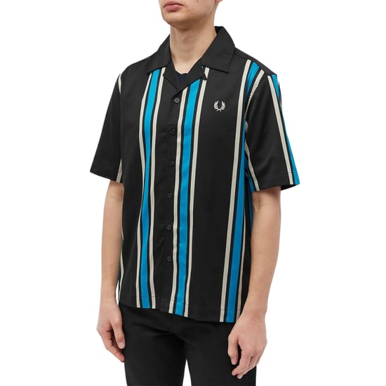 Camisa de cuello de solapa con rayas negras de Fred Perry - Image 2