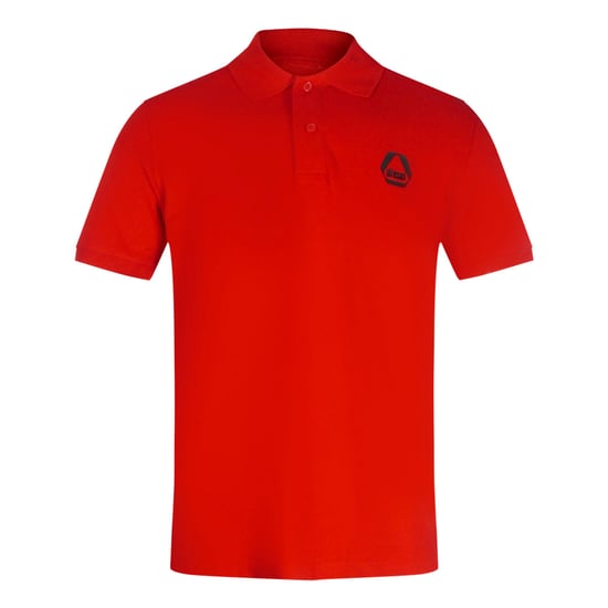 Polo rojo con logo triangular pequeño de Diesel - Image 1