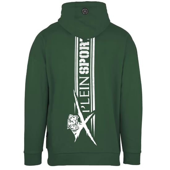 Sudadera verde con capucha y logo grande en la espalda de Plein Sport - Image 2
