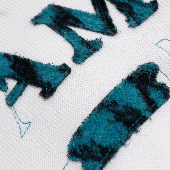 Sudadera con capucha de punto blanca con el logotipo del MA Bar de Amiri Leopard - Image 4