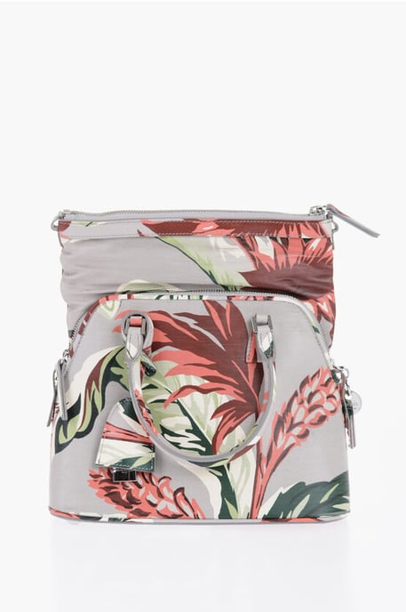 Bolso bandolera con estampado floral en verde - Image 3