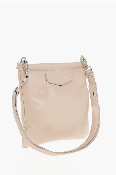 Bolso bandolera GLAM SLAM MM11 de piel acolchada con C magnética en rosa - Image 2