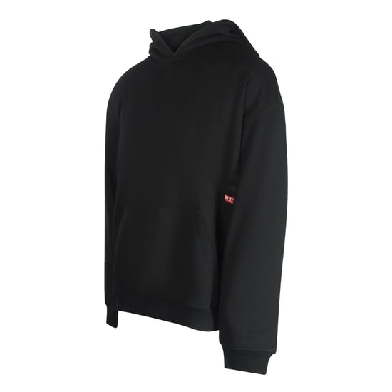 Sudadera negra con capucha y diseño gráfico llamativo de Diesel en la espalda - Image 3