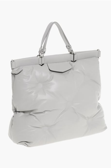 Bolso tote GLAM SLAM MM11 de piel acolchada en gris - Image 2