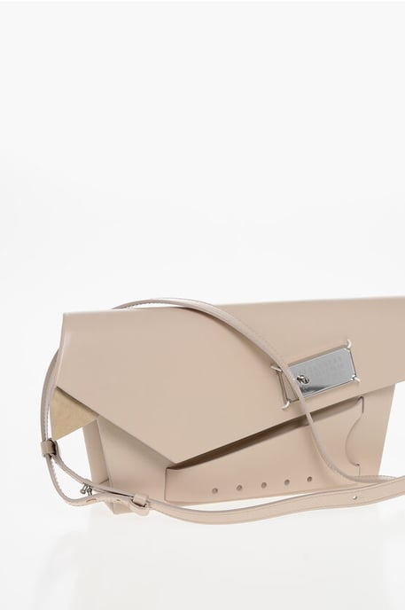 Clutch SNATCHED MM11 de piel saffiano con cierre de clip en rosa - Image 3