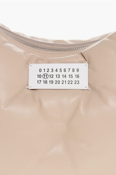 Bolso hobo GLAM SLAM de piel acolchada MM11 en rosa - Image 3