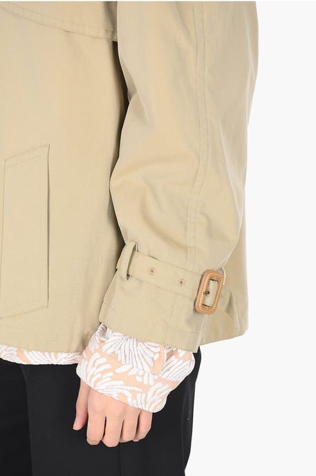Blazer cruzado MM0 Mpaded con malla interior en beige - Image 4