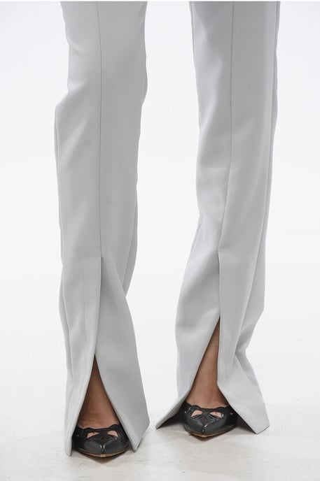 Pantalones CORPORATE TECH con tobillos divididos en gris - Image 3