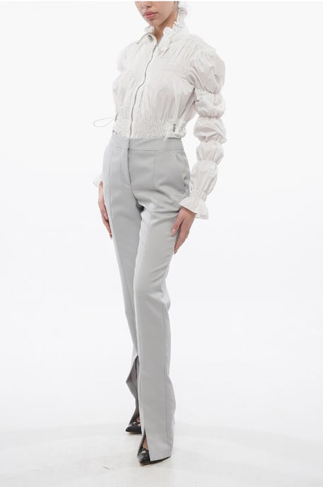 Pantalones CORPORATE TECH con tobillos divididos en gris - Image 4