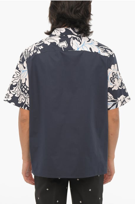 Camisa holgada de manga corta HAWAIIAN BOLTS en azul - Image 2