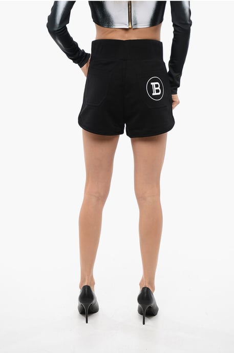 Pantalones cortos multibolsillos de jersey con estampado de logotipo - Image 2