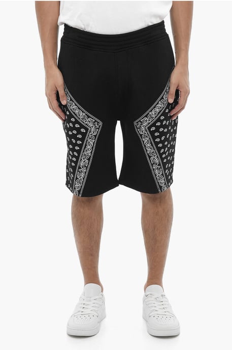 Bermudas MODERNIST de neopreno con detalles de bandana en negro - Image 1