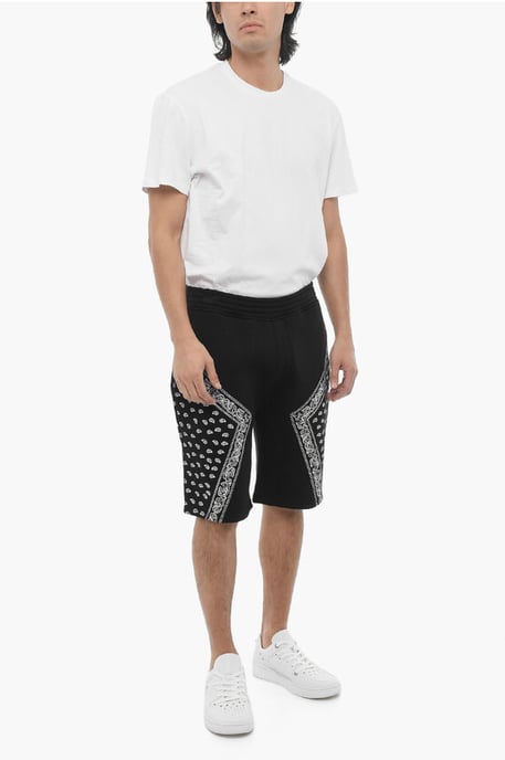 Bermudas MODERNIST de neopreno con detalles de bandana en negro - Image 4