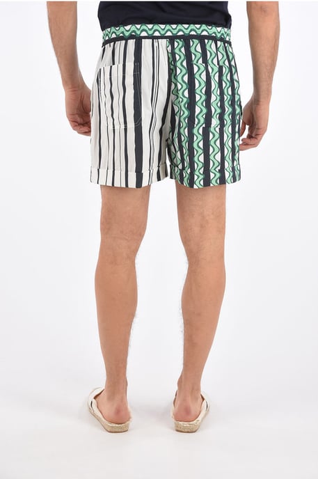 Shorts Box Fit en blanco y verde - Image 2