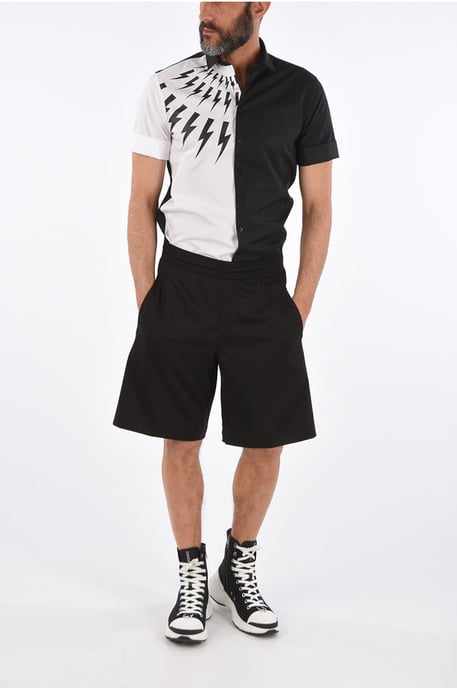 Pantalones cortos CITY con cordón en negro - Image 4