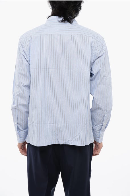Camisa PAUL de corte cuadrado con cremallera en azul claro - Image 2