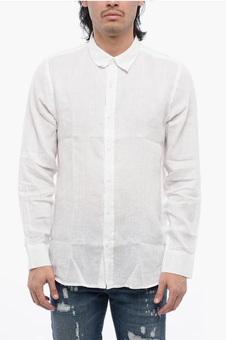Camisa de lino RADINIO en color blanco - Image 1