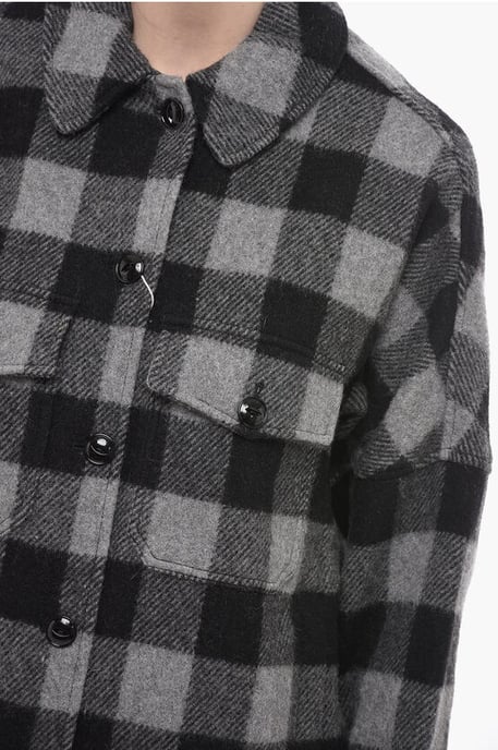 Camisa BUFFALO de mezcla de lana en gris - Image 3