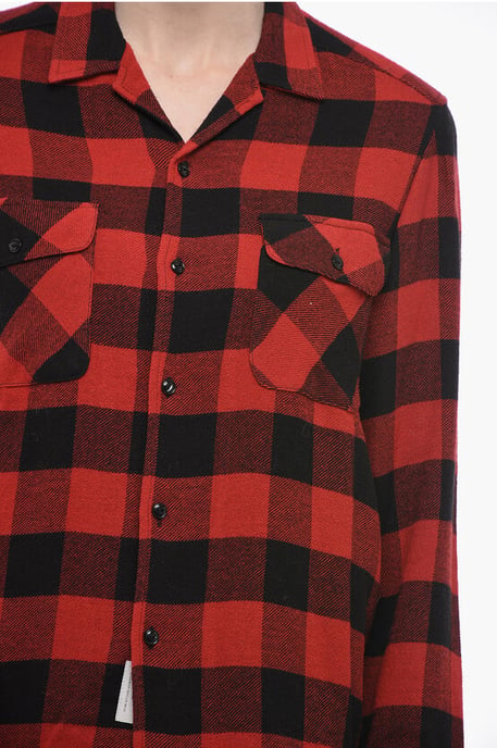 Camisa de gamuza fluida a cuadros en color rojo - Image 3