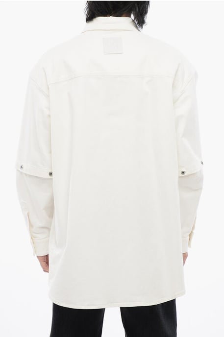Camisa vaquera con mangas desmontables en color blanco - Image 2
