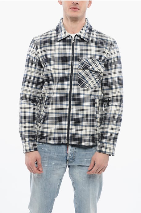Camisa acolchada a cuadros TIMBER en azul - Image 1