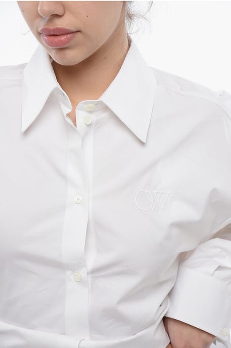 Camisa BOOKISH de doble capa con logotipo bordado en blanco - Image 3
