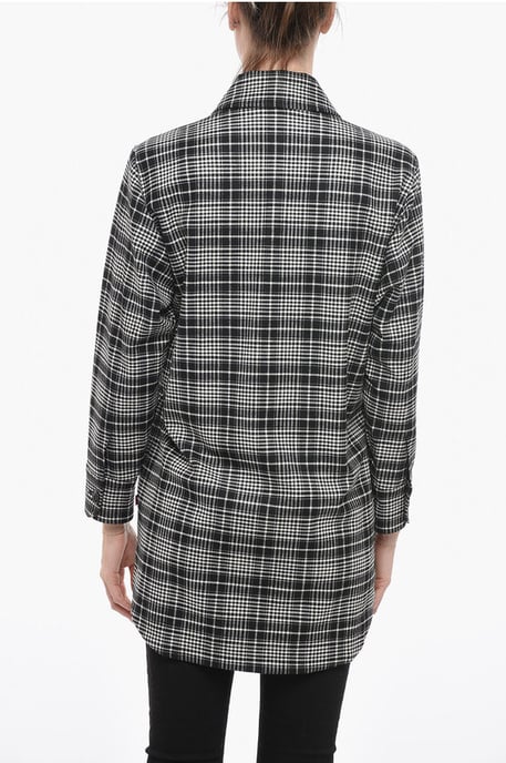 Camisa de cuadros ALASKAN en blanco y negro - Image 2