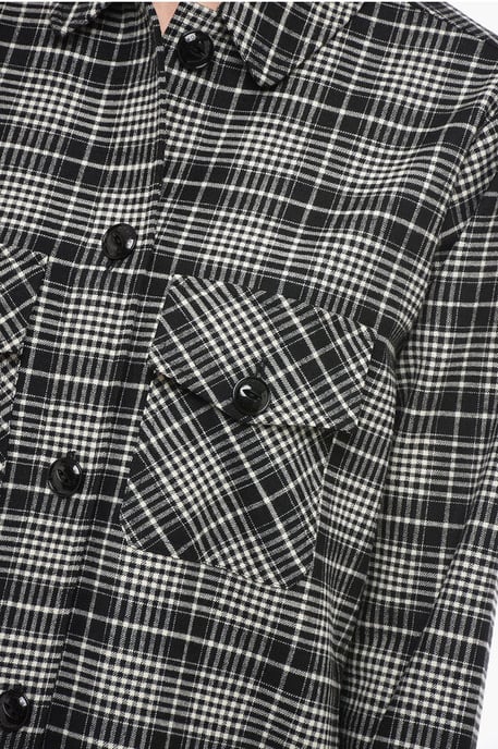 Camisa de cuadros ALASKAN en blanco y negro - Image 3
