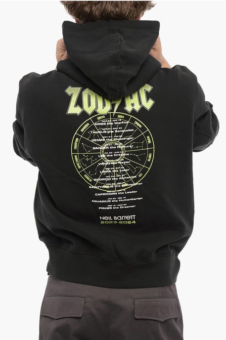 Sudadera con capucha ZOD AC de algodón polar de ajuste fácil en negro - Image 2