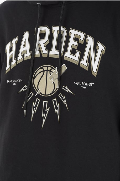 Sudadera con capucha de ajuste fácil JAMES HARDEN x NEIL BARRETT en negro - Image 3