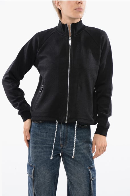 Sudadera sintética STELET con cordón en color negro - Image 1