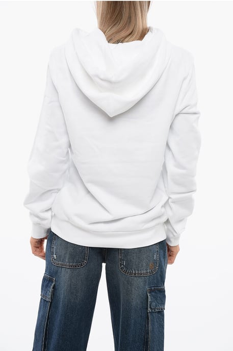 Sudadera con capucha BETTO con logotipo bordado en blanco - Image 2