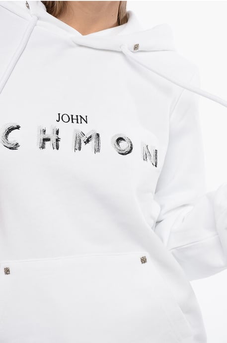 Sudadera con capucha BETTO con logotipo bordado en blanco - Image 3