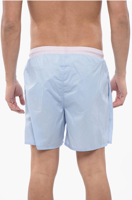 Traje de baño Boxer Bicolor en Azul, Rosa - Image 2