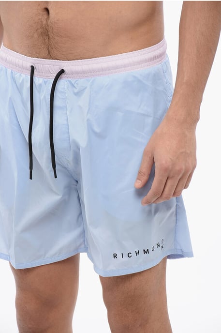 Traje de baño Boxer Bicolor en Azul, Rosa - Image 3