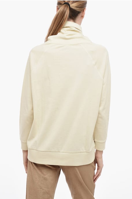 Suéter de cuello alto de mezcla de lana en amarillo - Image 2