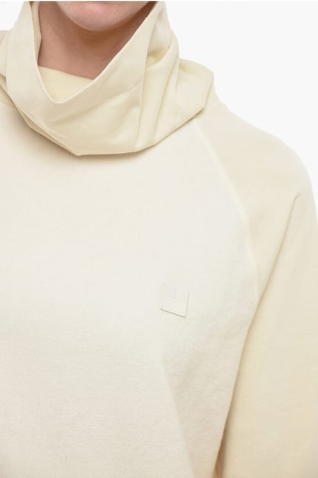 Suéter de cuello alto de mezcla de lana en amarillo - Image 3