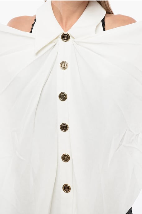 Vestido sin mangas con lentejuelas y detalles en el cuello en negro - Image 3