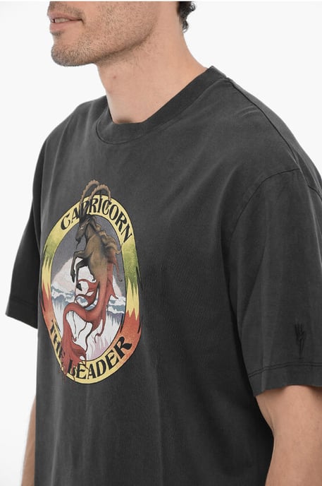 Camiseta de cuello redondo ajustada CAPRICORNIO EL LÍDER en gris - Image 3