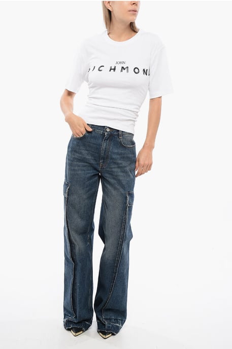 Camiseta TOMIOK con detalle de encaje en la parte trasera en blanco - Image 4