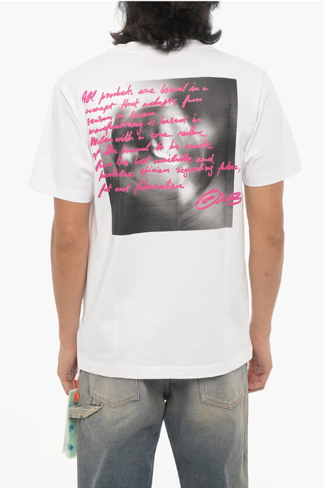 Off-White Camiseta blanca de corte slim Tornado Type - Image 2