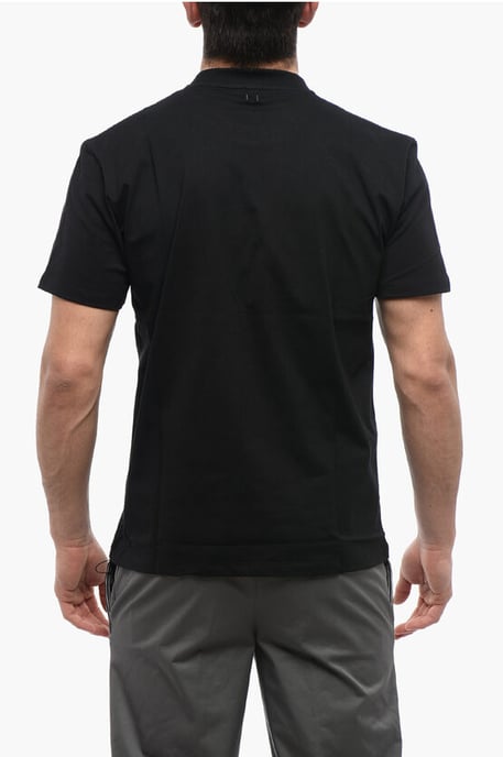 Camiseta de algodón DOUBLE BOLT Slim Fit en color negro - Image 2