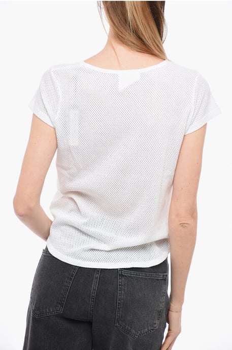 Camiseta de cuello redondo perforada por todas partes - Image 2
