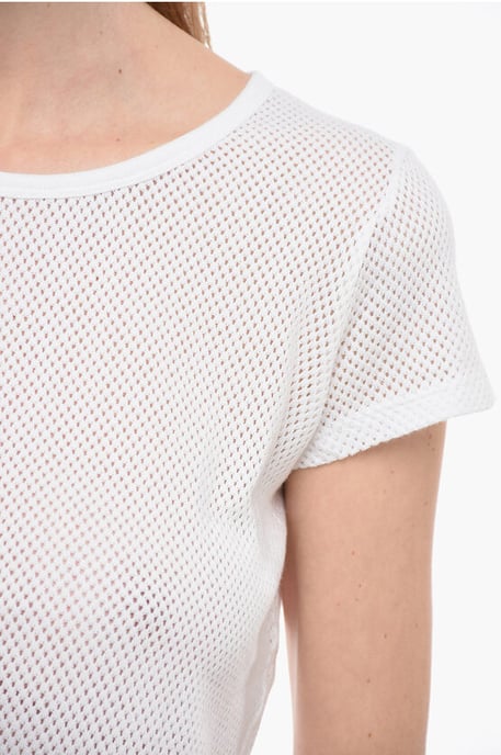 Camiseta de cuello redondo perforada por todas partes - Image 3