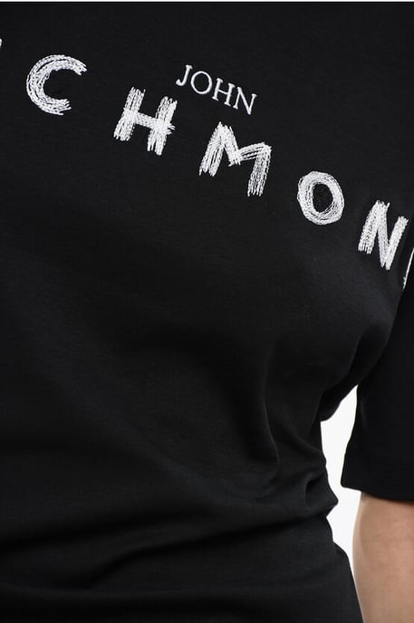 Camiseta TOMIOK con detalle de encaje en la parte trasera en negro - Image 3