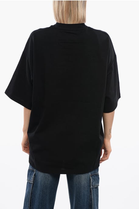 Camiseta Over PELAC con estampado en contraste en negro - Image 2