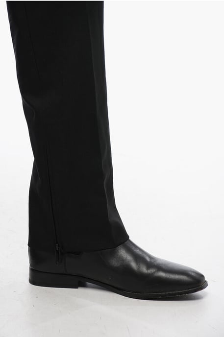 Pantalones TECH DRILL ajustados con cremallera inferior en negro - Image 4