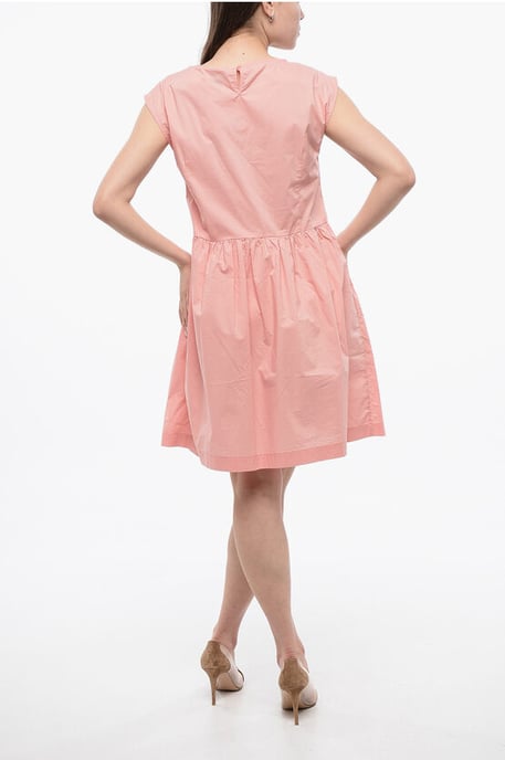 Vestido de algodón popelina sin mangas en color rosa - Image 2
