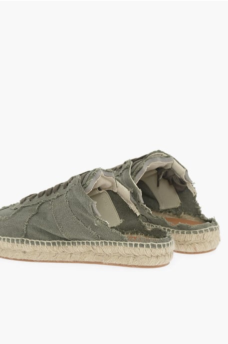 Zapatillas bajas de algodón con parte trasera abierta MM22 en verde - Image 2