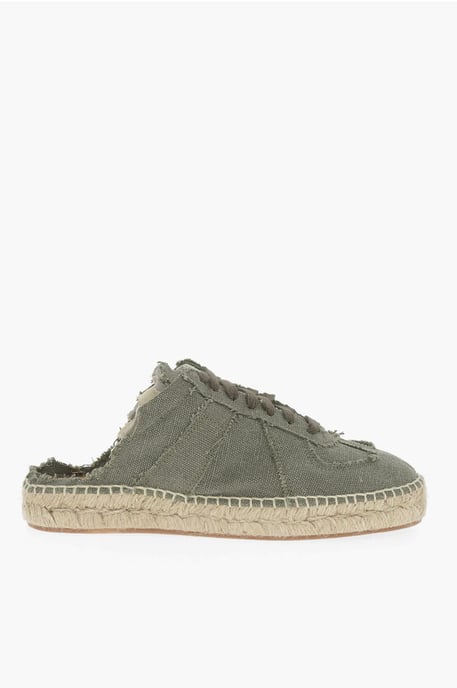 Zapatillas bajas de algodón con parte trasera abierta MM22 en verde - Image 3